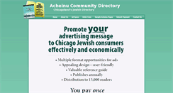 Desktop Screenshot of acheinuchicago.org